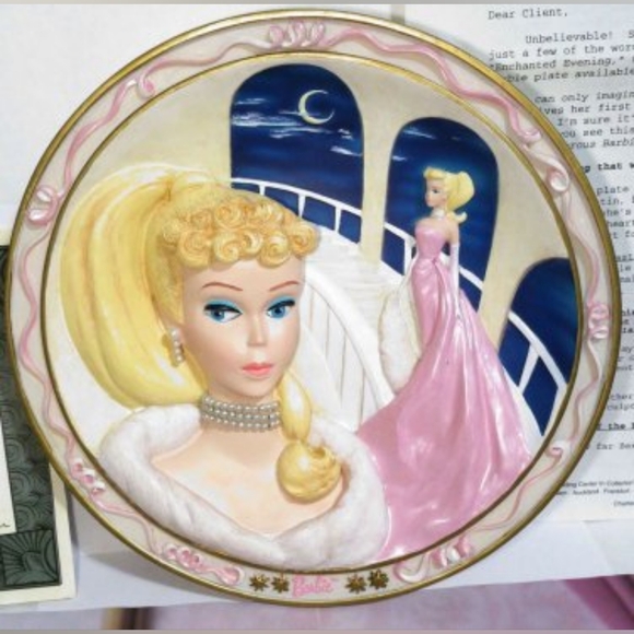Barbie Enchanted Evening Collectible Plate Forever Glamourous First Issue LE - Picture 2 of 4